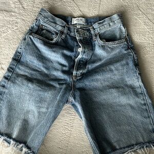 Agolde high waisted denim shorts